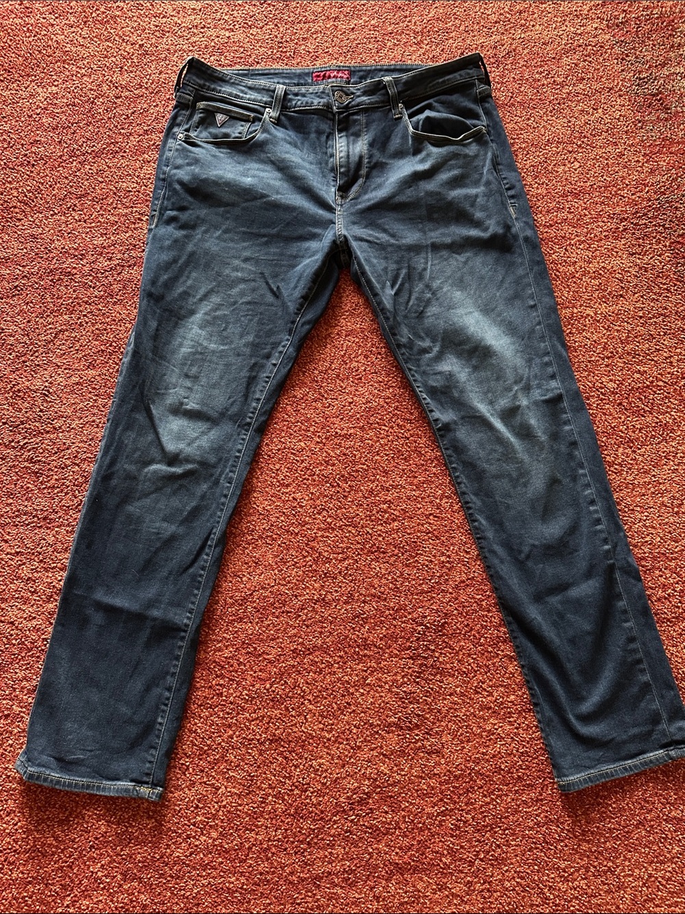 Guess Men's Straight Jeans in Dark Blue